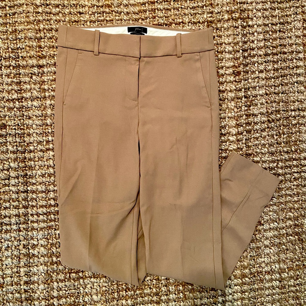 J. Crew Cameron Pant in 4 Season Stretch, Heather Saddle, NWT 4T